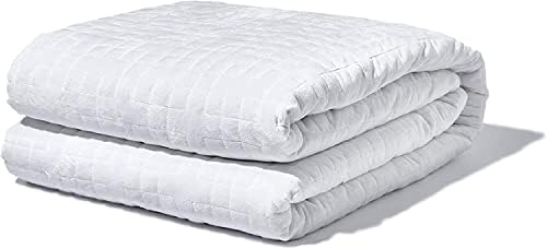 Gravity Weighted Blankets for Adults, 15lbs Grey (48" x 72", Twin/Single) - Heavy Comfort Cotton Blanket with Glass Beads - Utra-Soft Premium Breathable Microfiber Duvet Cover - Machine Washable