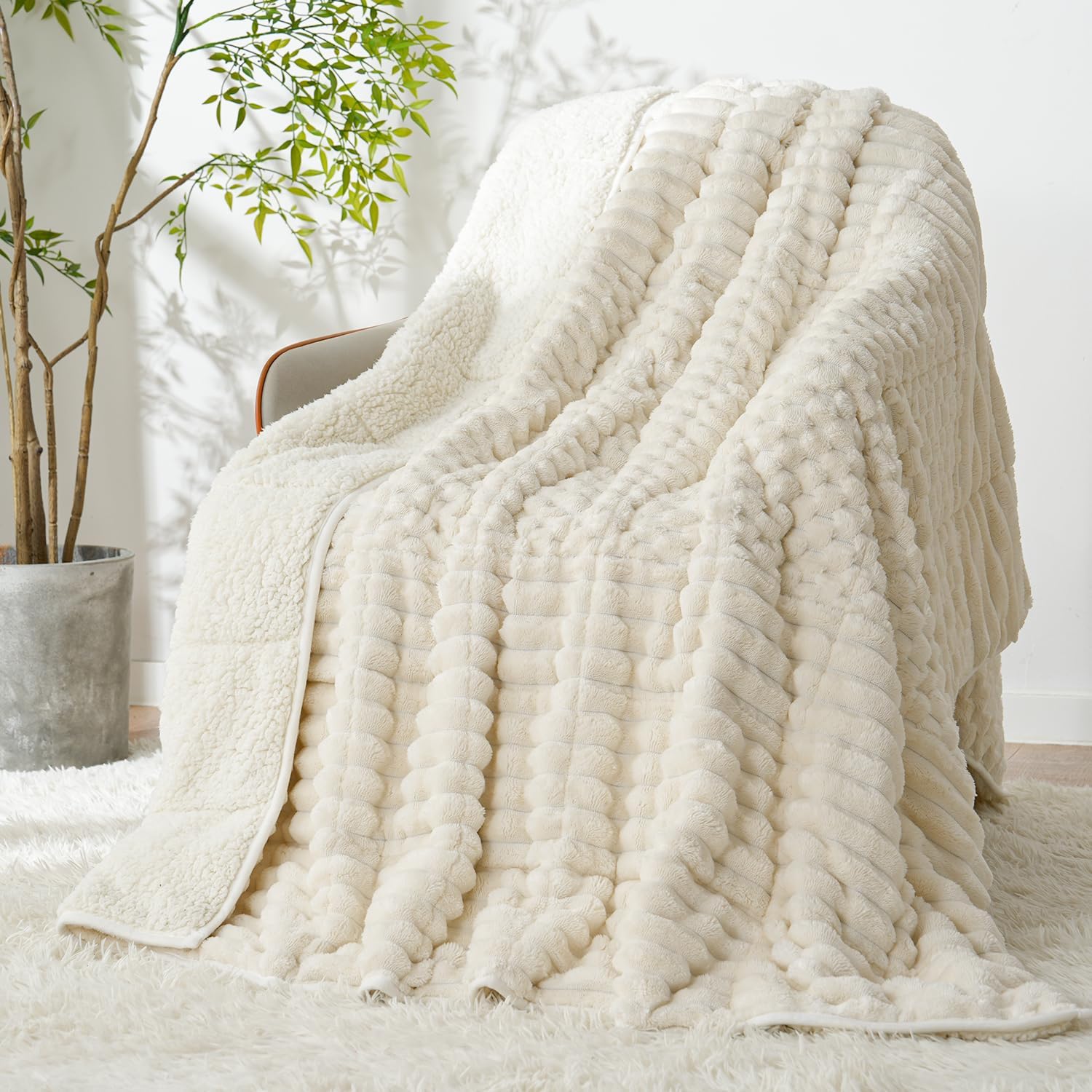Topblan Sherpa Fleece Weighted Blanket (15lb)